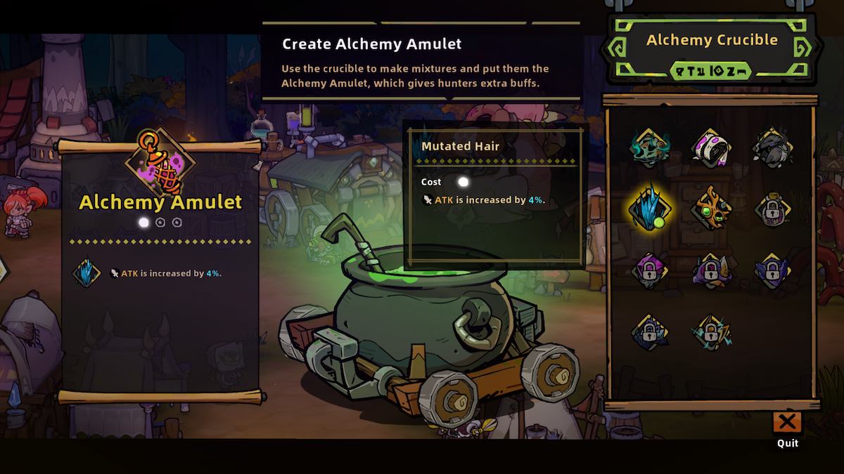 Creating your Amulet in Lost Castle 2.